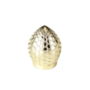 Oval Shape Gold Electroplated Metal Lid Parfum Packaging